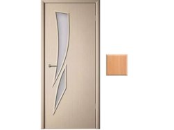 Дверь ВДК Стрелиция миланский орех стекло 60х200, МДФ