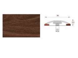 Порог ИДЕАЛ с монтажным каналом 36мм*0,9м, 292 орех миланский