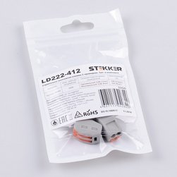 Клеммы строительно-монтажные 2-проводные, LD222-412 (5 шт) STEKKER