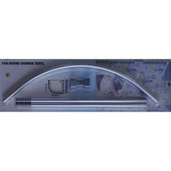 Карниз для ванной ZALEL дуга, хром, 90*90
