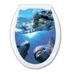 Сиденье для унитаза жесткое ОКЕАН " Дельфины"