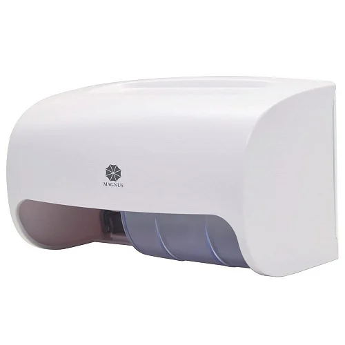 Диспенсер для туалетной бумаги MAGNUS Премиум на два рулона, пластиковый, арт.151067