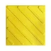 Тактильная плитка ПВХ ДИАГОНАЛЬ 500*500*10 (желтая)