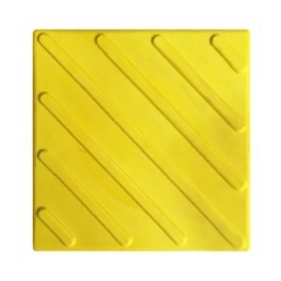 Тактильная плитка ПВХ ДИАГОНАЛЬ 300*300 (желтая)
