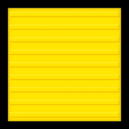 Тактильная плитка ТПУ ПОЛОСЫ 300*300*30 (желтая)
