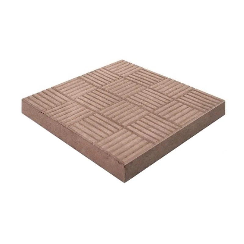 Плитка тротуарная Шахматы коричневый 300*300*30 мм (0,09 кв.м.)