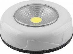 Фонарь-кнопка Feron 1LED 2W 69*25мм, белый, FN1204 (3*AAA в комплект не входят)