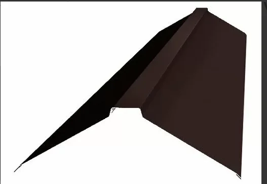 Конек плоский Viking RAL 8017 (шоколад) (190*190) 0.5 мм, длина 2 метра
