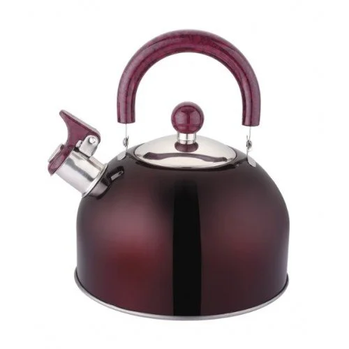 Чайник Appetite LKD-2025D со свистком 2,5л нержавеющая сталь бордо