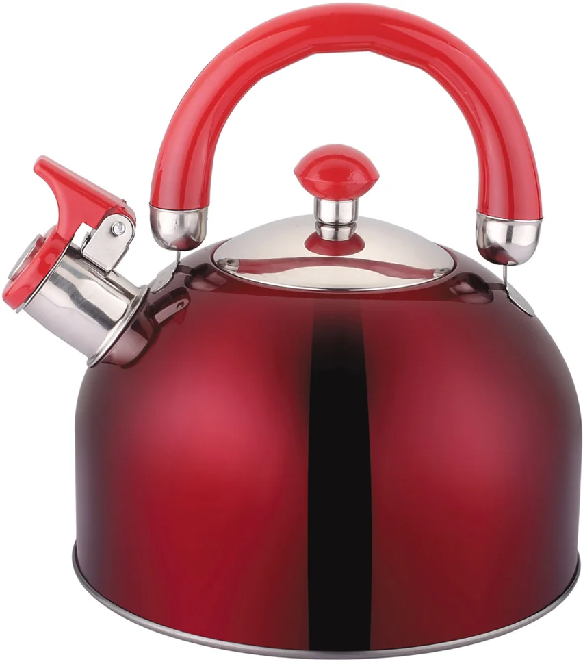 Чайник Appetite LKD-2025R со свистком 2,5л нержавеющая сталь красный