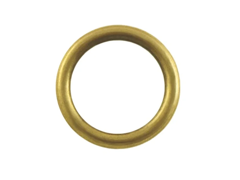 Кольцо с пластиковой вставкой d16/19мм золото глянец 10шт