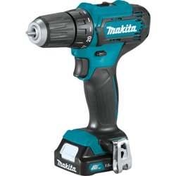 Дрель-шуруповерт аккумуляторная Makita DF333DWYE 10.8 В, 1,5Ач, Li-ion, 30 нм, 2акк, кейс