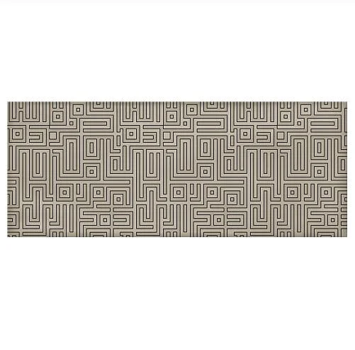 Плитка Azori Nuvola Labirint greige декор 20,1x50,5