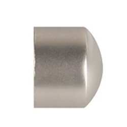 Заглушка для трубы d25мм серебро матовое (в упаковке 2шт)