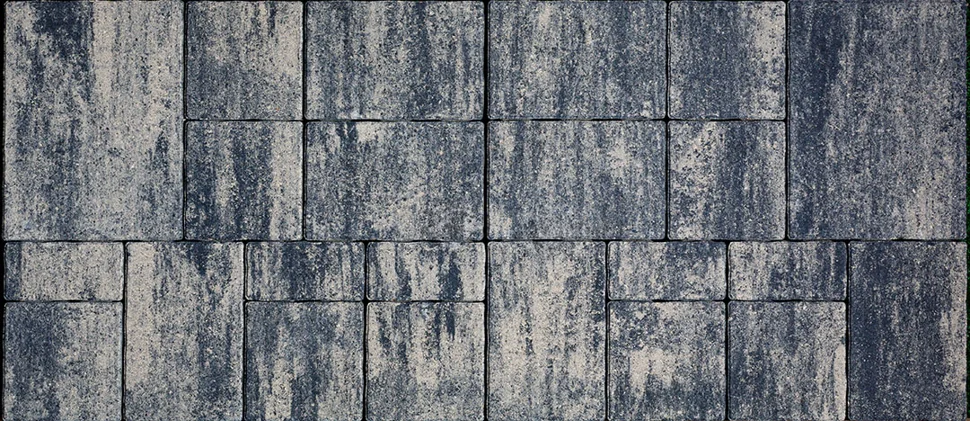 Плитка тротуарная Бавария Сильвер 1120*490*60 мм (4 элем, комплект 23 шт/0,5488 кв.м.) Color mix верхний прокрас, белый цемент, микрофаска СИЯН
