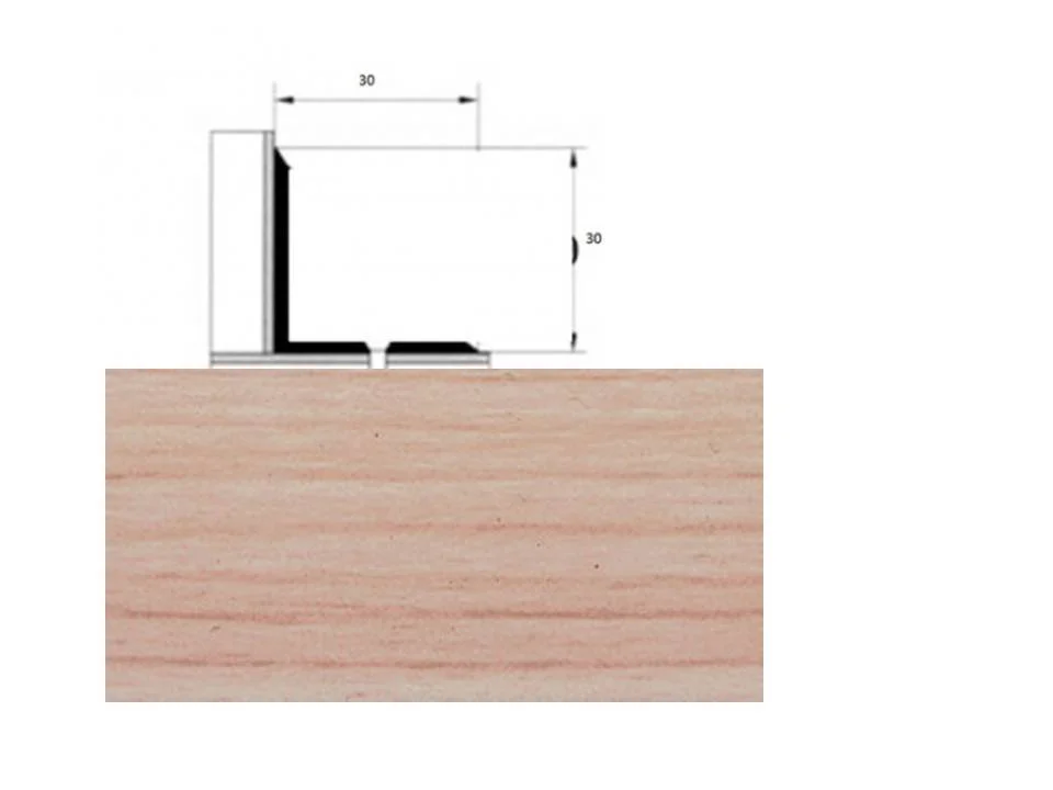 Порожек 30мм напольный скрытое крепление
