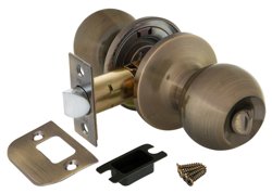 Ручка-защелка фиксатор PUNTO DK672 AB-BK (6072 AB-B) бронза