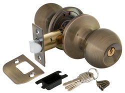 Ручка-защелка ключ/фиксатор PUNTO DK672 AB-ET (6072 AB-E) бронза