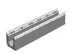 Лоток водоотводный GIDROLICA бетонный коробчатый (СО-150мм) с оцинкованной насадкой КU 100.21,3 (15).21,5(17,5)-BGU-Z, № 0, арт.14670