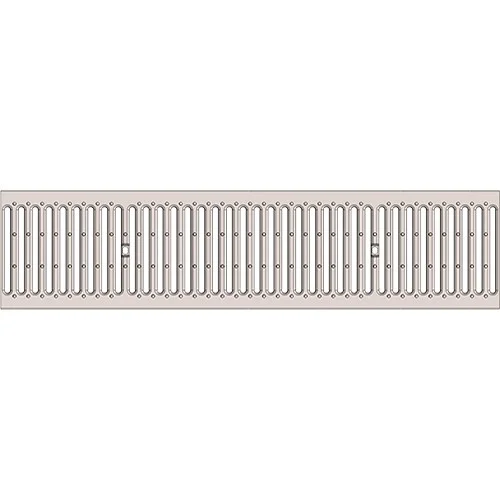 Решетка водоприемная GIDROLICA Standart РВ -15.24.100 штампованная стальная нержавеющая, кл. А15 1000*236*20 мм арт.523