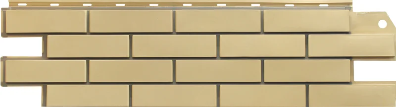 Панель фасадная BrickPanel кирпич светло-бежевый 1,19*0,32 м (S=0.38м2)
