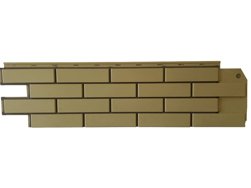 Панель фасадная BrickPanel кирпич желтый 1,19*0,32 м (S=0.38м2)