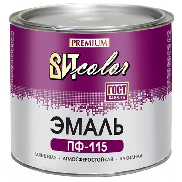 Эмаль ПФ-115 черная 1,9 кг ВИТ color ГОСТ 6465-76