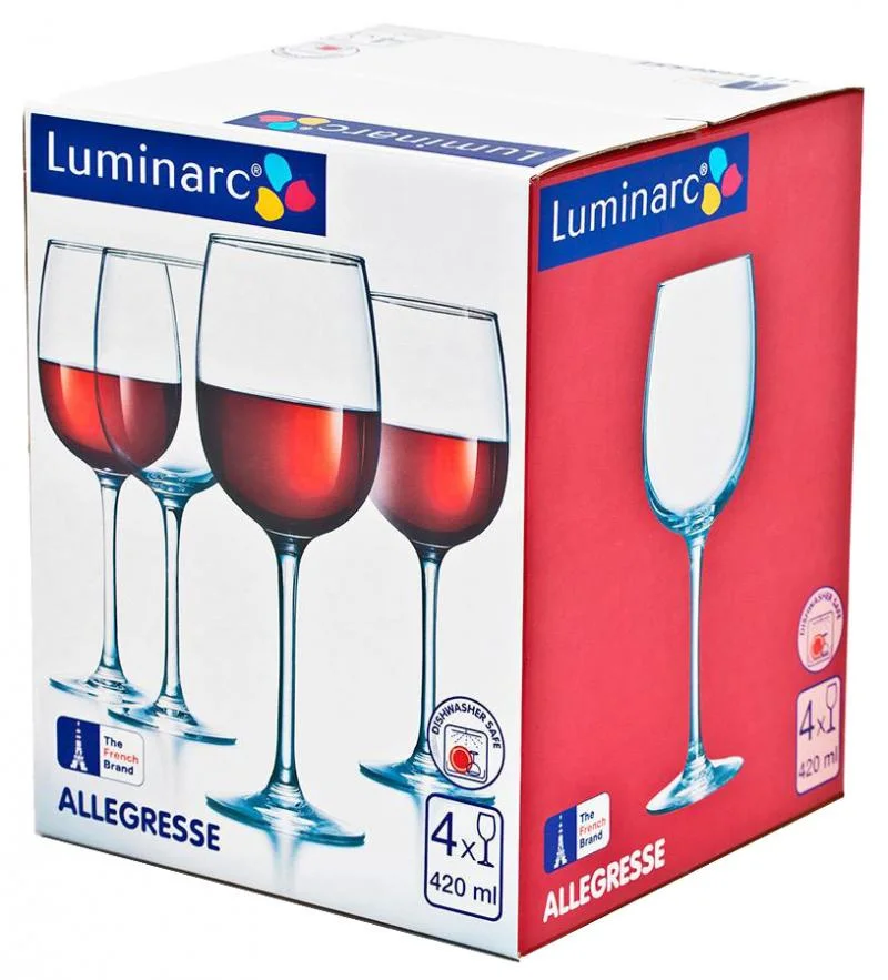 Набор фужеров Luminarc J8166/01706 вина 420мл ОСЗ &quot;Аллегресс&quot; (4шт)