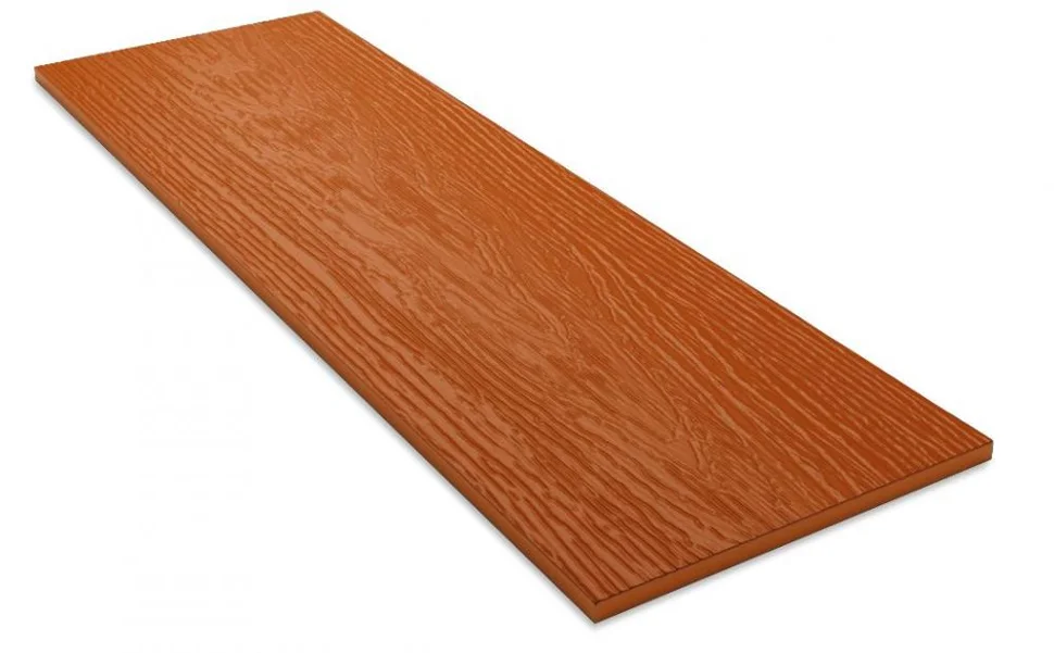Фибросайдинг DECOVER Terracotta (оранжево-коричневый, RAL 8023) 190*3600*8мм