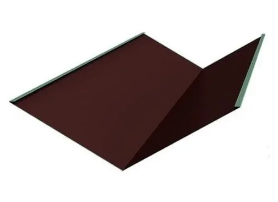Ендова нижняя Viking RAL 8017 (шоколад) (298*298) 0,5мм, длина 2 метра