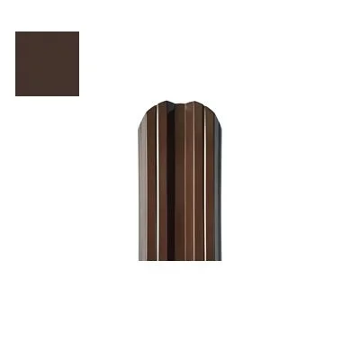 Штакетник металлический STYNERGY М-образный фигурный 0.4 мм, PE RAL 8017 (шоколад), ширина 108мм, длина 1.5 м.п.