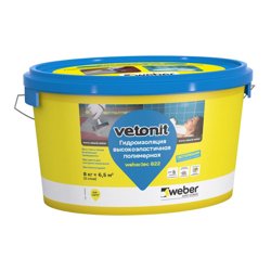 Мастика гидроизоляционная VETONIT TEC 822 высокоэластичная СЕРАЯ 4 кг