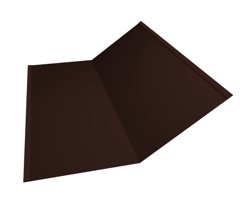 Ендова нижняя Norman RAL 8017 (шоколад) (298*298) 0,5мм, длина 2 метра
