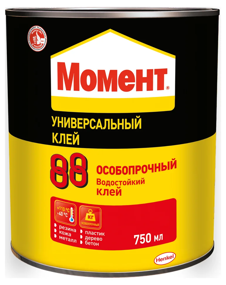 Клей монтажный МОМЕНТ 88 особопрочный 750мл