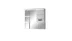 Зеркало-шкаф ИРЛЕН Квадро-2 1050*750*220 белый со светильником правый