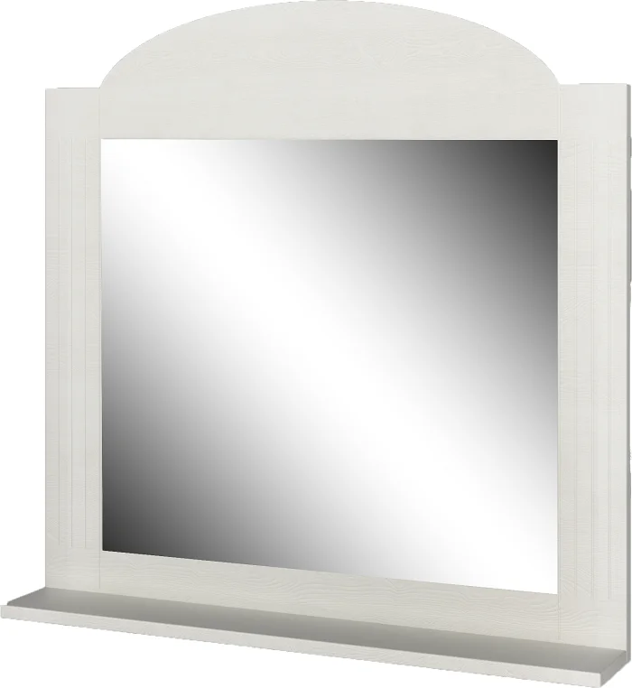 Зеркало ИРЛЕН Венеция 600х700 белый глянец