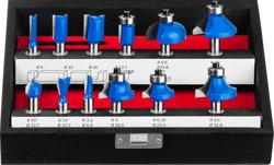 Набор профильных фрез по дереву, 12шт, ЗУБР "ПРОФЕССИОНАЛ"