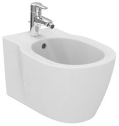 Биде подвесное IDEAL STANDARD Connect с полностью скрытым креплением, 1 отверстие под смеситель, с крепежом TT0299327