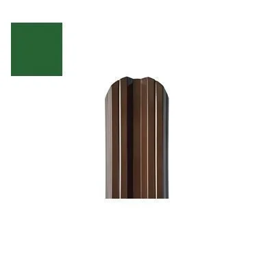 Штакетник металлический STYNERGY М-образный фигурный 0.45 мм, PE RAL 6002 (зелёная листва), ширина 108мм, длина 1.2 м.п.