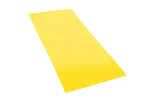 Плоский лист PE RAL 1018 (цинково-желтый), 0.45 мм, 1,25*1.4 м.п., пл=1.75м2 (в пленке)