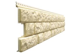 Сайдинг виниловый Docke Lux Bergart L=1,905м, H=0.315м (пл=0.6м2) кешью