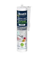 Герметик силиконовый BOSTIK Perfect Seal Кухня Нейтральный белый 280мл (Т-ра перевозки не ниже +5град)