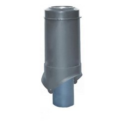 Выход канализации KROVENT Pipe-VT IS (серый) 125/100 изол./500
