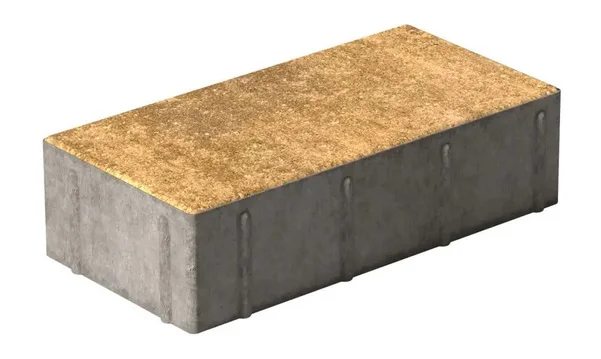 Плитка тротуарная Брусчатка Листопад 200*100*60 мм (0,02 кв.м.) Color mix с фактурным слоем (гранитная крошка), верхний прокрас, белый цемент СИЯН