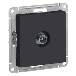 Механизм розетки телевизионной TV AtlasDesign коннектор карбон SE ATN001093 Systeme Electric
