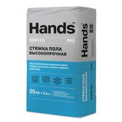 Стяжка пола HANDS Screed PRO высокопрочный 25 кг