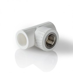 Тройник комбинированный PPR 20x1/2" BASE сталь с внутренней резьбой Россия