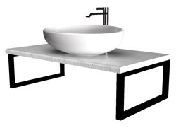 Столешница 1МАРКА GRUNGE LOFT 80 Бетон светлый