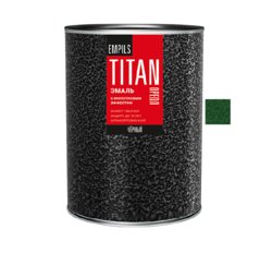 Эмаль ОРЕОЛ TITAN с молотковым эффектом алкидно-стирольная тёмно-зелёная 0,8 кг