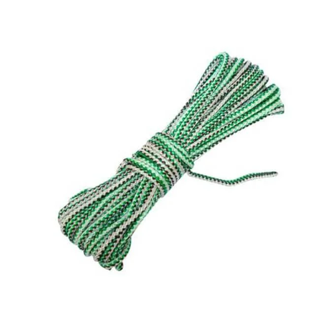 Веревка плетеная п/п, d=10мм 20 м, цветная